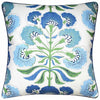 Tybee Tree Green and Blue - Throw Pillow by Ryan Studio in Thibaut Fabric