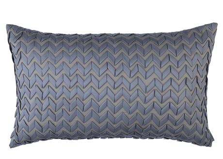 Ultra Pewter 18x30 Lumbar Pillow by Lili Alessandra