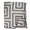 Folded Unmazed Charcoal/Pumice Throw by Ann Gish at Fig Linens and Home