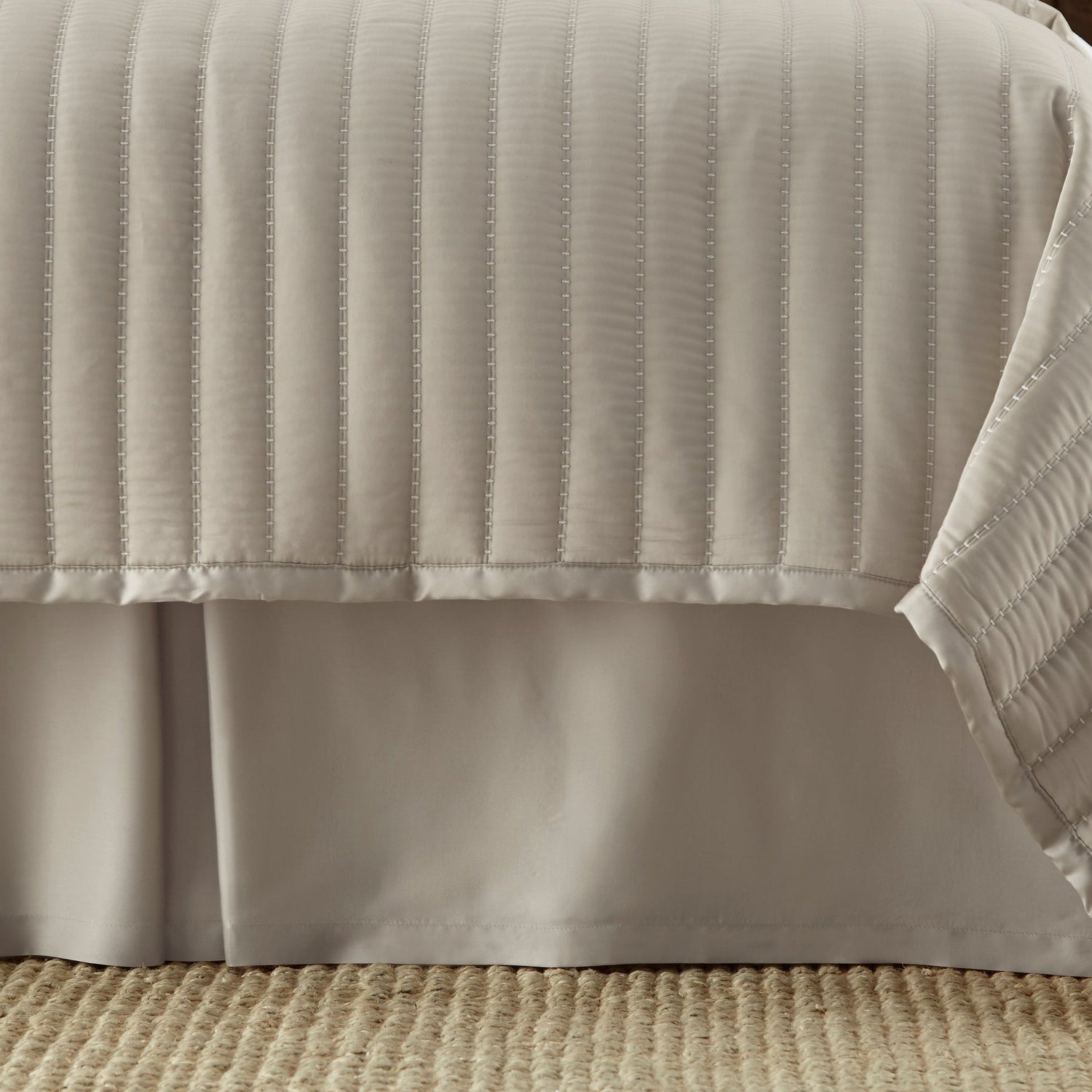 Bedskirt - Urban Bamboo Mushroom Bedskirt by Lili Alessandra at Fig Linens and Home