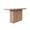 Worlds Away Vanna Natural Oak Pedestal Base Console Table by Worlds Away - 30"H x 50"W x 18"D Natural Oak at FIG LINENS AND HOME - 2