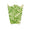 Worlds Away Palm Frond Green Wave Wastebasket at Fig Linens and Home - Front