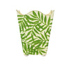 Worlds Away Palm Frond Green Wave Wastebasket at Fig Linens and Home - Front