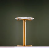 Winslet Round Side Table by Worlds Away at Fig Linens and Home - Lifestyle Image on Solid Background