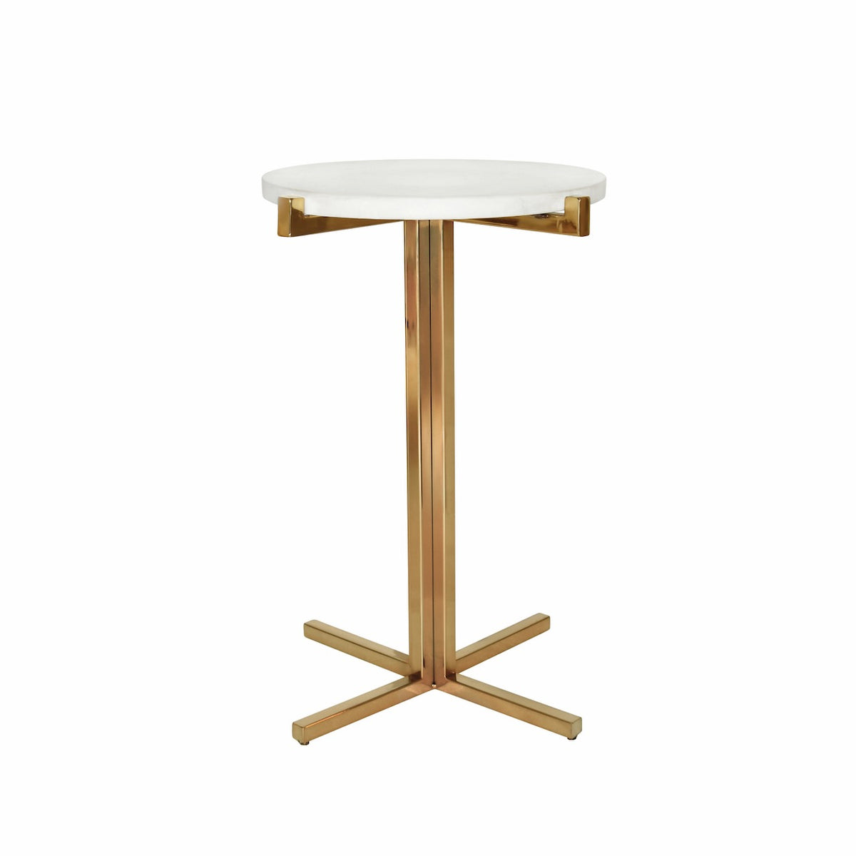 Winslet Round Side Table by Worlds Away at Fig Linens and Home - View 1