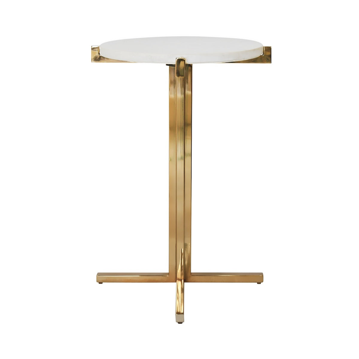 Winslet Round Side Table by Worlds Away at Fig Linens and Home - View 2