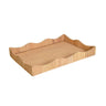 Wavey Rattan Tray Large Angle View by Worlds Away at Fig Linens and Home