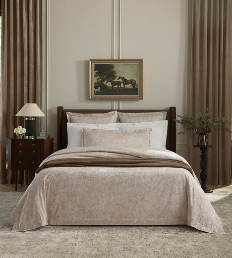 Altea Duvet Cover by Sferra Linens in Khaki at Fig Linens and Home - 1