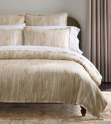 Brina Duvet Cover by Sferra Linens in Sand at Fig Linens and Home - 1
