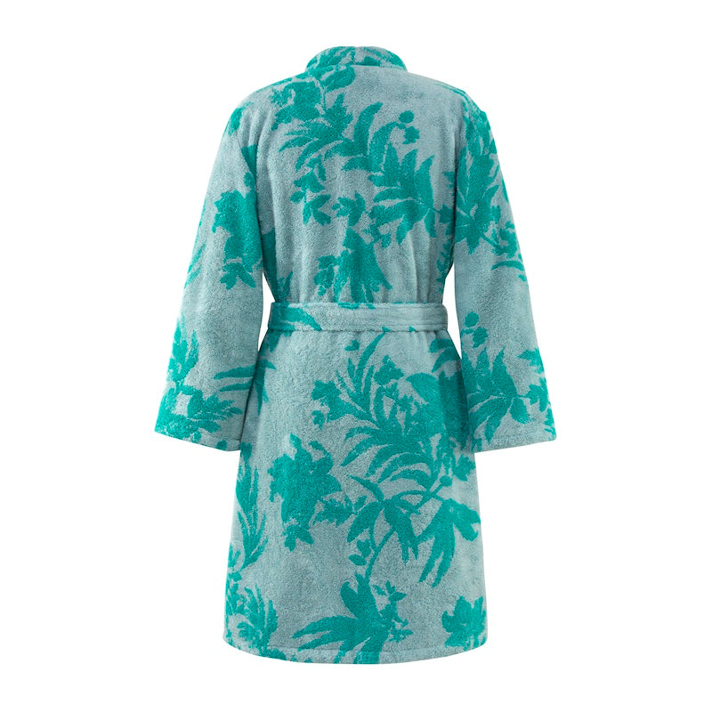Robe - Women's Shawl Collar Alcazar Organic Robe - Yves Delorme Cotton Modal - Back View