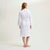 Yves Delorme Robe - Parfum Embroidery - Women's Shawl Collar Organic Cotton Bathrobe - full reverse