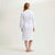 Yves Delorme Robe - Parfum Embroidery - Women's Shawl Collar Organic Cotton Bathrobe - full reverse