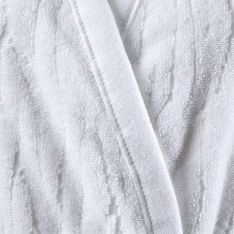 Luciole Organic Cotton Women's Bath Robe in Kimono Style by Yves Delorme Detail View