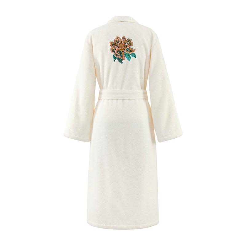 Back of Bath Robe - Golestan Women's Robe by Yves Delorme at Fig Linens and Home