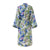 Back of Robe - Women's Kimono Bath Robe from Kenzo Paris - K Anemone Print from Yves Delorme
