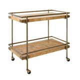 Bar Cart Angle - Cash Burlwood Bar Cart by Worlds Away