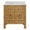 Bathroom Vanity Front View - Blanche Burlwood Bath Vanity - Worlds Away Cabinets
