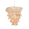 Cambry Bleached Rattan Pendant Light | Worlds Away Chandeliers at Fig Linens and Home with Lighting