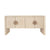 Buffet Table - Worlds Away Colt Grasscloth Natural Console - Front View