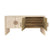 Buffet Table - Worlds Away Colt Grasscloth Natural Console - Front View