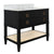 Bath Vanity Angle View - Worlds Away Cutler Black Bathroom Vanities at Fig Linens and Home