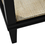 Bath Vanity Leg View - Worlds Away Cutler Black Bathroom Vanities at Fig Linens and Home