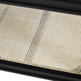 Bath Vanity Cane Shelf View 1 - Worlds Away Cutler Black Bathroom Vanities at Fig Linens and Home