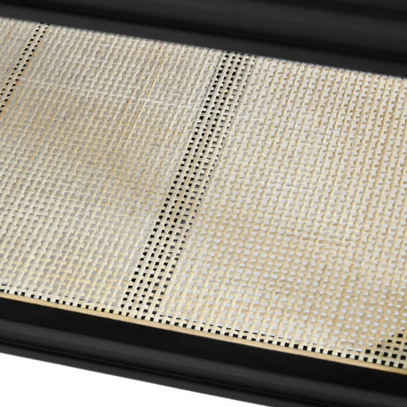 Bath Vanity Cane Shelf View 1 - Worlds Away Cutler Black Bathroom Vanities at Fig Linens and Home