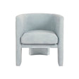 Worlds Away Lansky Barrel Chair Light Blue Front 2 Fig Linens and Home