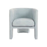 Worlds Away Lansky Barrel Chair Light Blue Front 2 Fig Linens and Home