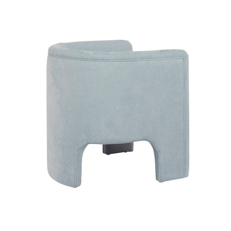 Worlds Away Lansky Barrel Chair Light Blue Side 2 Fig Linens and Home