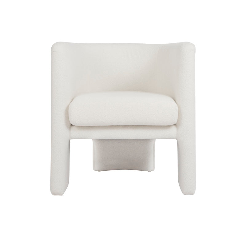 Worlds Away Lansky Barrel Chair White Angle Fig Linens and Home