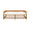Bench Front View - Monterey Bench by Worlds Away | Cane and Linen Seating at Fig Linens and Home
