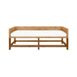Bench Front View - Monterey Bench by Worlds Away | Cane and Linen Seating at Fig Linens and Home