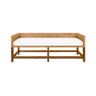 Bench Front View - Monterey Bench by Worlds Away | Cane and Linen Seating at Fig Linens and Home