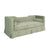 Sofa - Worlds Away Rex Sage Green Sofa - Chenille Performance Fabric - Angle View