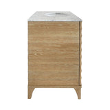 Bathroom Vanity Side of Cabinet - Rhodes Cerused Oak Bath Vanity | Worlds Away Bathroom Cabinets