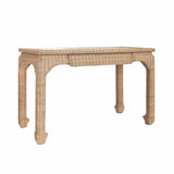 Desk Angle View - Worlds Away Verra Rattan Desk at Fig Linens and Home