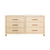 Winchester Natural Six Drawer Chest by Worlds Away - Grasscloth Dresser