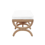 Xanadu Stool in Natural by Worlds Away at Fig Linens and Home - View 4