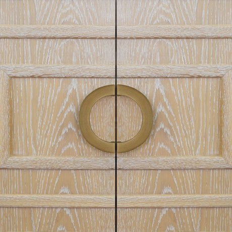 Bath Vanity Hardware Detail - Worlds Away Bixby Cerused Oak Bathroom Vanities at Fig Linens and Home