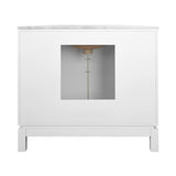 Bath Vanity Back View - Bixby White Bath Vanity - Worlds Away Vanities at Fig Linens and Home