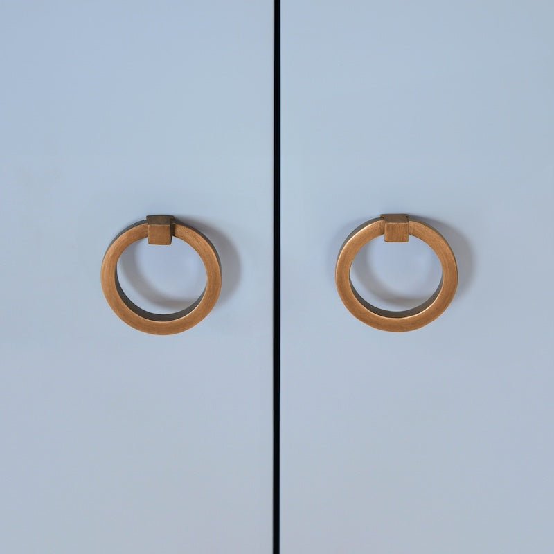 Bath Vanity Brass Pulls - Worlds Away Kealey Light Blue Bathroom Cabinet - Scallop Finish & Marble