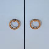 Bath Vanity Brass Pulls - Worlds Away Kealey Light Blue Bathroom Cabinet - Scallop Finish & Marble