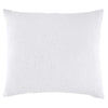 John Robshaw Woven White King Euro Pillow Sham - 30" x 34" King Euro Sham White at FIG LINENS AND HOME - 1