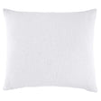 John Robshaw Woven White King Euro Pillow Sham - 30" x 34" King Euro Sham White at FIG LINENS AND HOME - 1