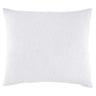 John Robshaw Woven White King Euro Pillow Sham - 30" x 34" King Euro Sham White at FIG LINENS AND HOME - 1