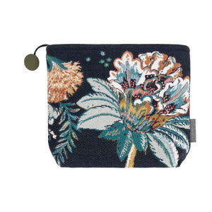 Yves Delorme Golestan Nuit Tote by Iosis | Cosmetic Bag with Florals on Front Side