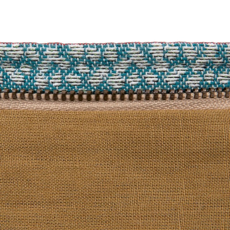 Cosmetic Bag Zipper View - Yves Delorme Golestan Sienna Tote by Iosis at Fig Linens and Home