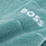 Yves Delorme Plain Aruba Blue Tub Mat by Hugo Boss Home - Bath Mat 20 x 28 Plain Aruba Blue at FIG LINENS AND HOME - 3